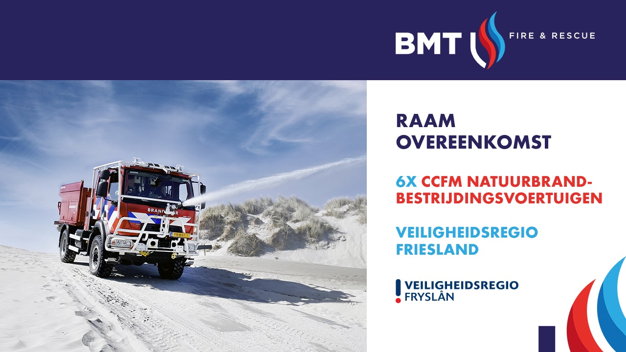 VR Friesland tekent voor 6 CCFM Natuurbrand bestrijdingsvoertuigen